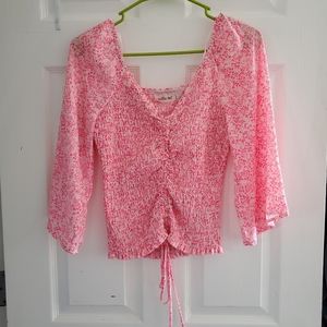Willow Root Pink Floral Top